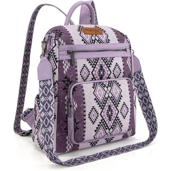 Stylish Wrangler Aztec Backpack Purse - Convertible & Multi-Pocket Design main image 4